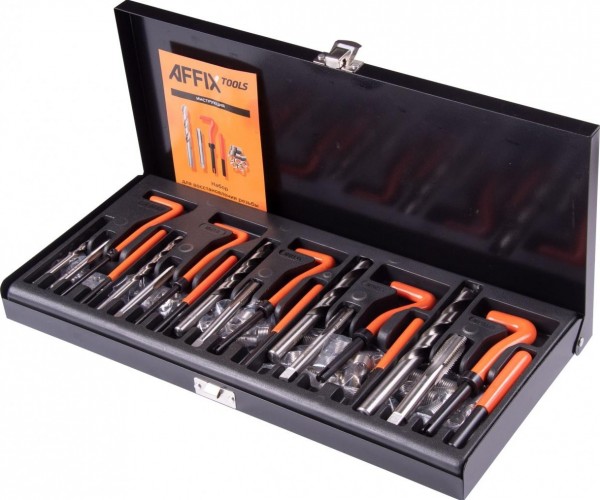 Набор для восстановления резьбы AFFIX М5х0.8-М12х1.75 131 предметов AF35200131C - изображение 2