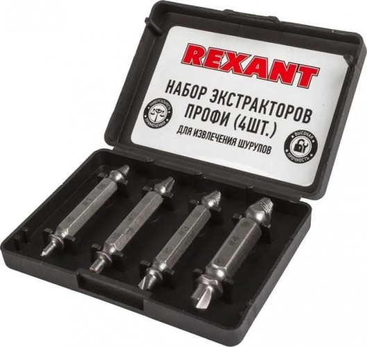 Набор экстракторов для шурупов REXANT Профи 12-6703 12-6703