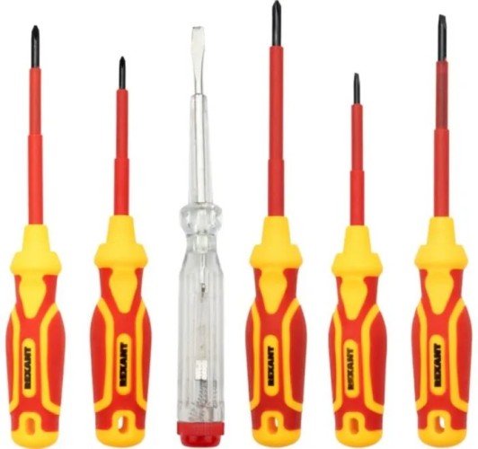 Набор электромонтажного инструмента REXANT 12-4692-3 RI02, тканевый пенал, 11 пр., до 1000B - изображение 3