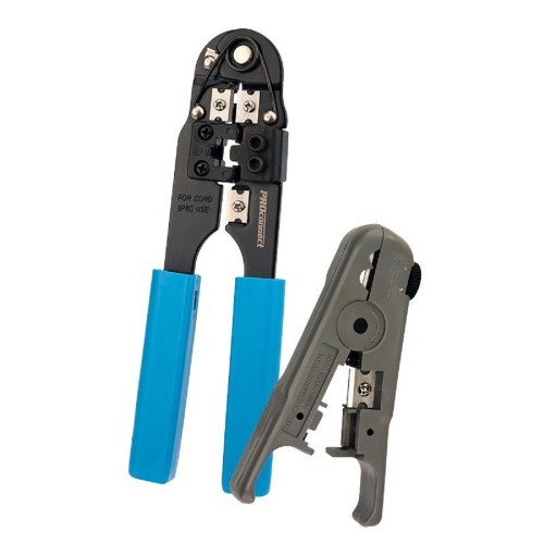 Набор электромонтажного инструмента Proconnect 12-3451-10 кримпер + зачистка витой пары