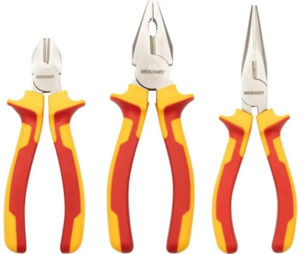 Набор электромонтажного инструмента REXANT 12-4692-3 RI02, тканевый пенал, 11 пр., до 1000B - изображение 2