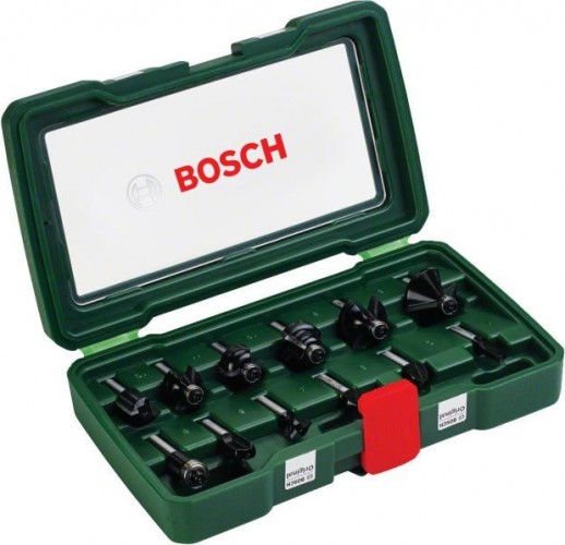 Набор фрез по дереву BOSCH 12 НМ-ФРЕЗ SET 8 мм-ХВ. 2607019466