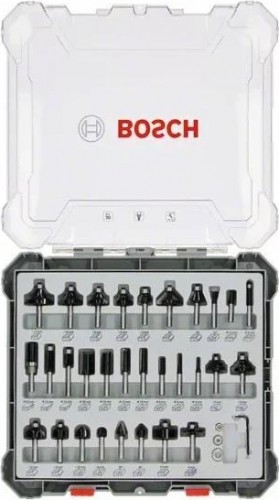Набор фрез по дереву BOSCH 30 НМ-ФРЕЗ SET 6 мм-ХВ 2607017474 - изображение 2