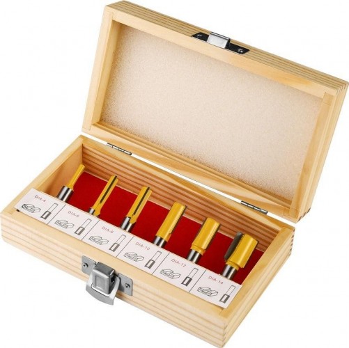 Набор фрез по дереву DEKO DH06-1 (8 мм, 6 предметов) 065-0788