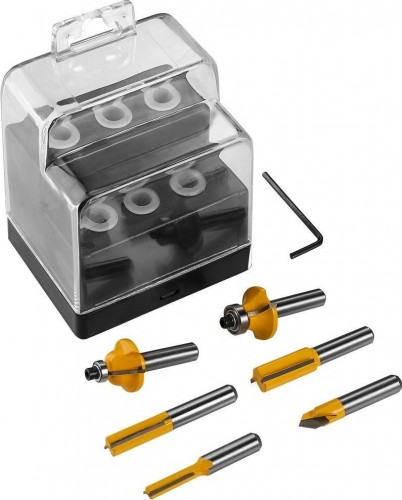 Набор фрез по дереву DEKO DH06-2 (8 мм, 6 предметов) 065-0789