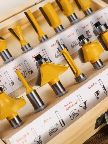 Набор фрез по дереву DEKO DH16 (8 мм, 16 предметов) 065-0790 - изображение 2