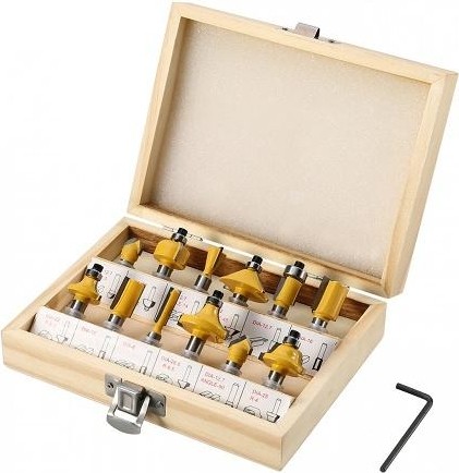 Набор фрез по дереву DEKO RBS12 12 предметов  065-0726