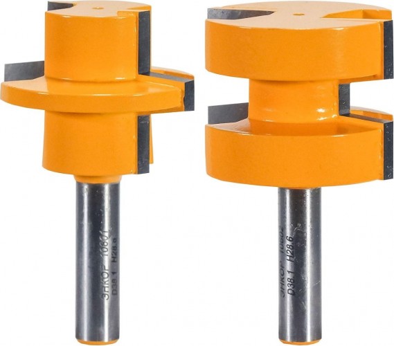 Набор фрез по дереву ЭНКОР ф38.1х28.6, хв. 8мм 2 шт. 10600