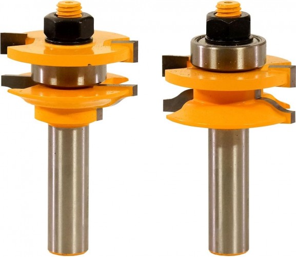 Набор фрез по дереву ЭНКОР комбинированных рамочных, хв.12мм х, хв.12мм  9340