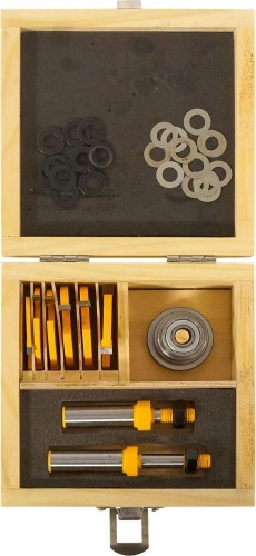 Набор фрез по дереву ЭНКОР кромочных фальцевых, 4диска,2хв.12мм 10593 - изображение 2