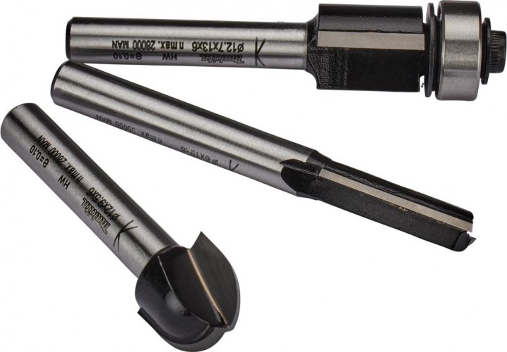 Набор фрез по дереву MAKITA D-70459 3 шт.(хвостовик 6 мм)