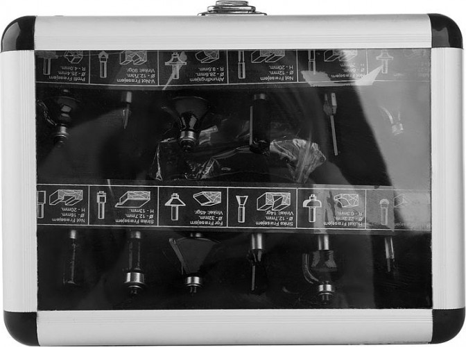 Набор фрез по дереву Sturm 9016-RB-S8-12-3 в металлическом кейсе 12 шт. - изображение 2