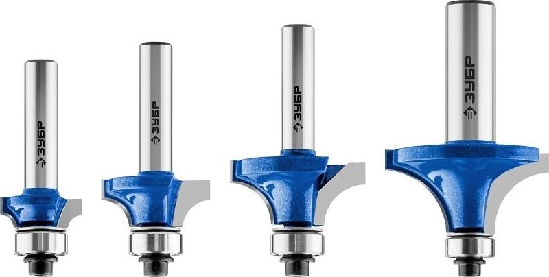 Набор фрез по дереву ЗУБР ПРОФЕССИОНАЛ 4 шт. 28795-H4-2