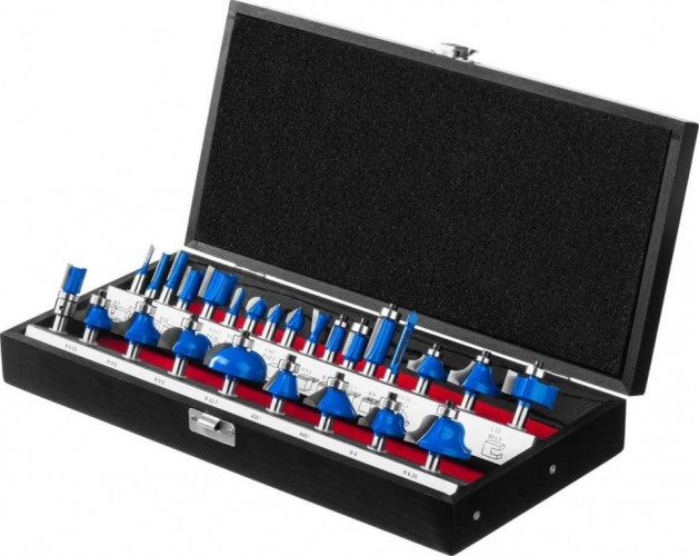 Набор фрез по дереву ЗУБР ПРОФЕССИОНАЛ 26 шт. 28796-H26