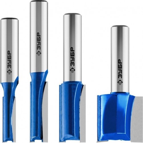 Набор фрез по дереву ЗУБР ПРОФЕССИОНАЛ 4 шт. 28795-H4-1