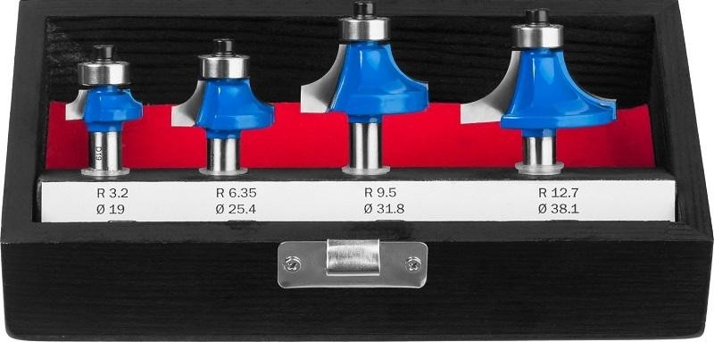 Набор фрез по дереву ЗУБР ПРОФЕССИОНАЛ 4 шт. 28795-H4-2 - изображение 3