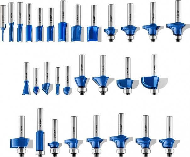 Набор фрез по дереву ЗУБР ПРОФЕССИОНАЛ 30 шт. 28796-H30