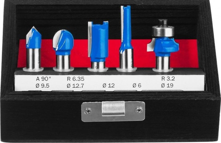 Набор фрез по дереву ЗУБР ПРОФЕССИОНАЛ 5 шт. 28795-H5 - изображение 3