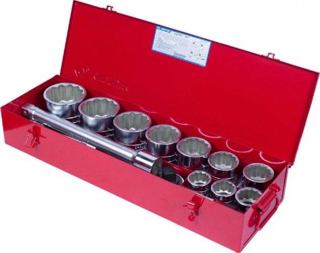 Набор головок 1" KING TONY 8015SR 14 предметов с принадлежностями