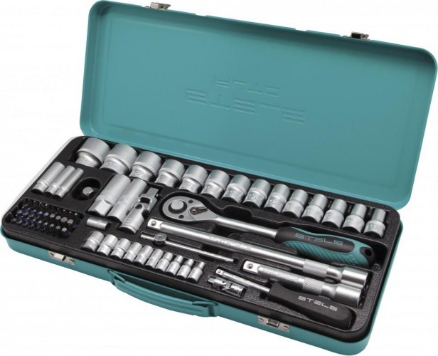 Набор головок 1/2" и 1/4" STELS 13576 69 предметов