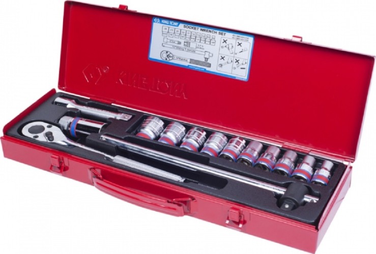 Набор головок 1/2" KING TONY 4012SR 1/2", 14 предметов