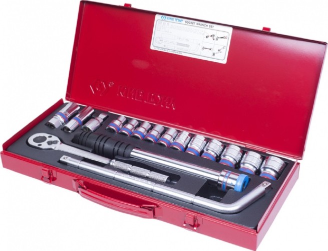 Набор головок 1/2" KING TONY 4018MR 1/2", 17 предметов