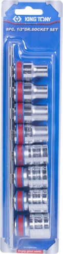 Набор головок 1/2" KING TONY 4010SR 1/2", 8 предметов