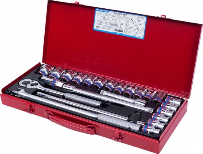 Набор головок 1/2" KING TONY 4026MR 1/2", 24 предмета