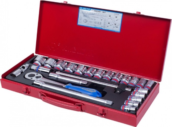 Набор головок 1/2" KING TONY 4028SR 1/2", 24 предмета