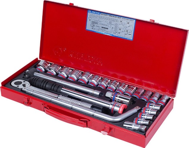 Набор головок 1/2" KING TONY 4033SR 1/2", 24 предмета