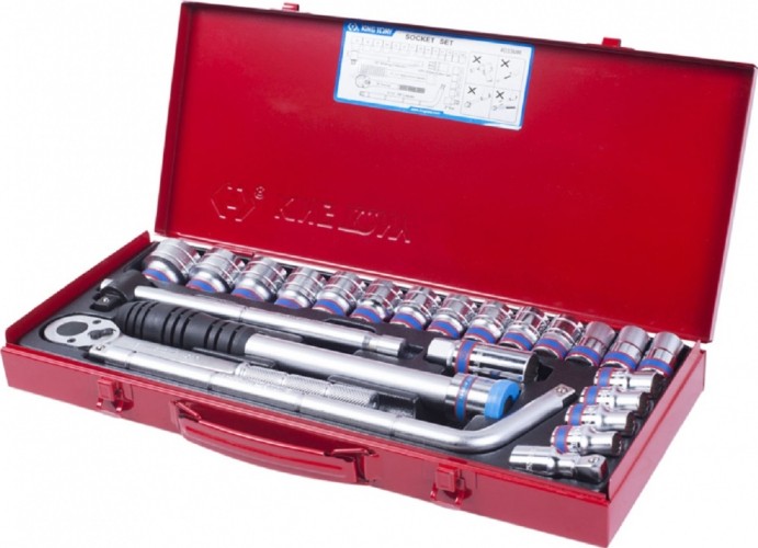 Набор головок 1/2" KING TONY 4033MR двенадцатигранные, 10-32 мм 24 предмета 4033MR03