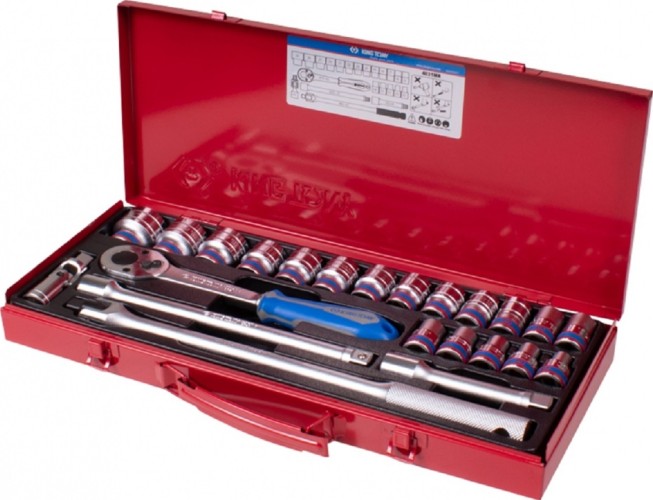 Набор головок 1/2" KING TONY 4031MR 10-32 мм, 23 предмета
