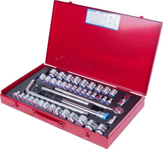 Набор головок 1/2" KING TONY 4045CR 1/2", 43 предмета