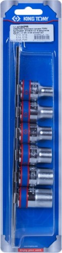 Набор головок 1/2" KING TONY 4106PR 1/2", 6 предметов Е-Стандарт