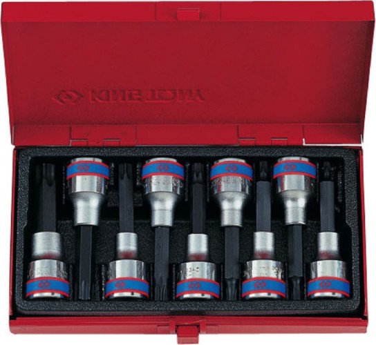 Набор головок 1/2" KING TONY 4119PR 1/2", 9 предметов TORX