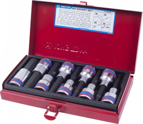 Набор головок 1/2" KING TONY 4120PR 1/2", 9 предметов
