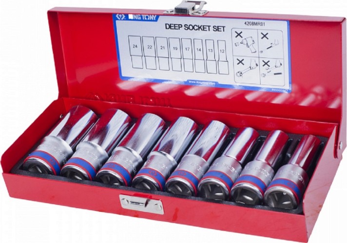 Набор головок 1/2" KING TONY 4208MR 1/2", 8 предметов