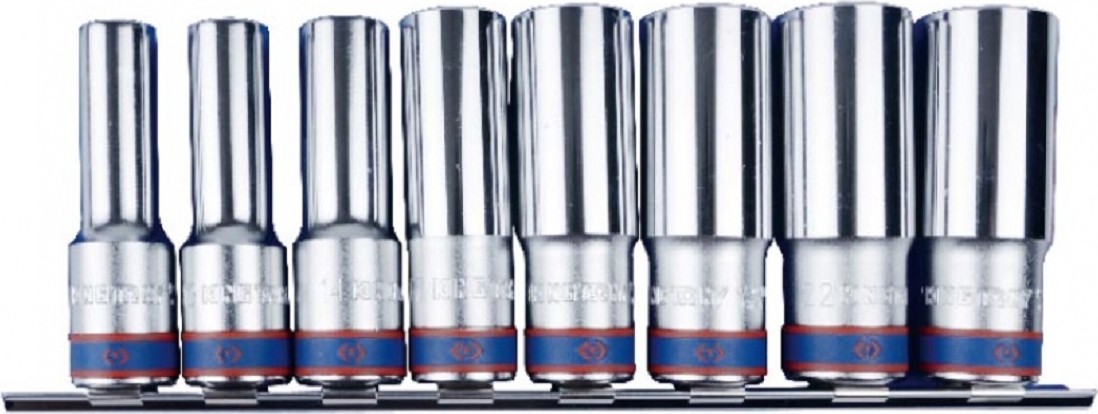 Набор головок 1/2" KING TONY 4308MR11 6-ти гранные, 12-24 мм, 8 пр.