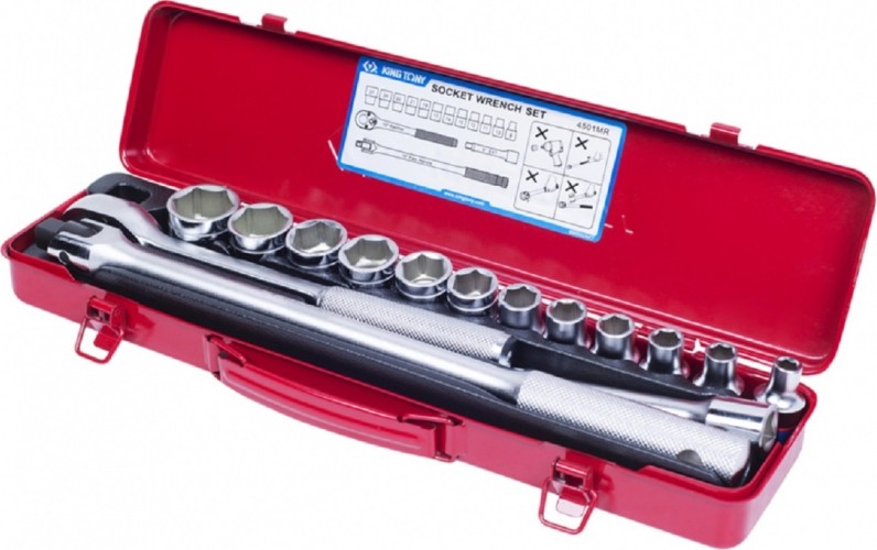 Набор головок 1/2" KING TONY 4501MR 1/2", 15 предметов