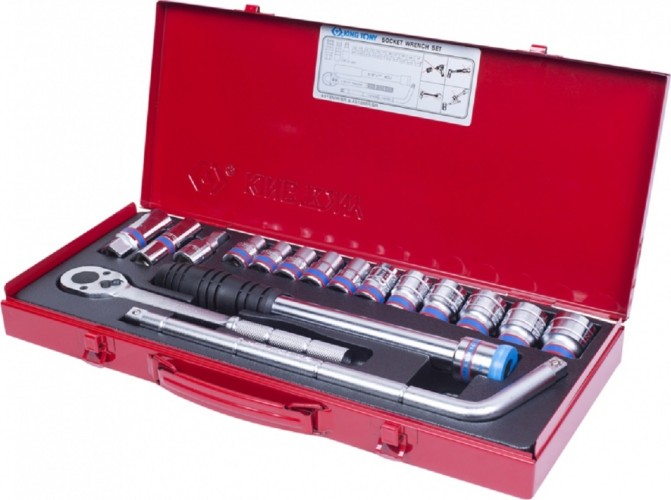 Набор головок 1/2" KING TONY 4518MR 1/2", 17 предметов