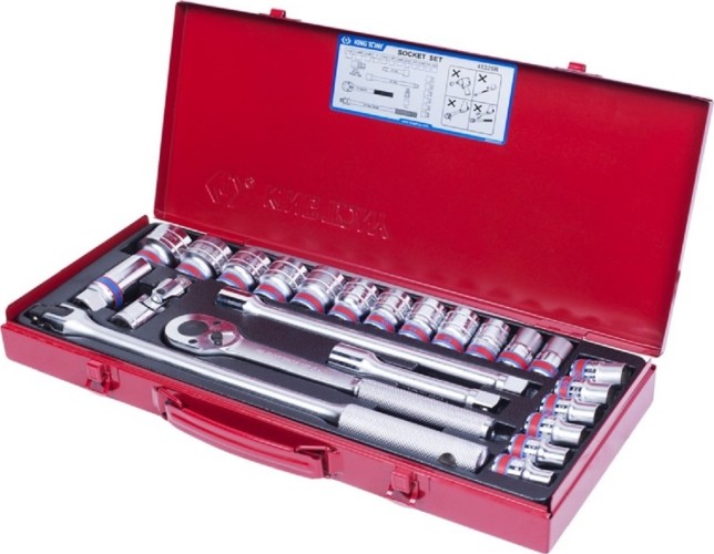 Набор головок 1/2" KING TONY 4532SR 1/2", 24 предмета