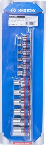 Набор головок 1/2" KING TONY 7113PR 1/2" и 3/8", 12 предметов, Е-Стандарт