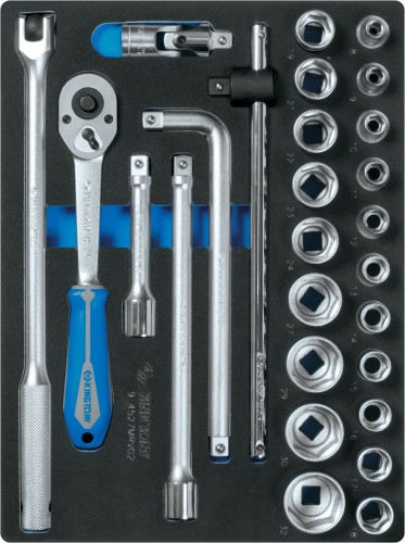 Набор головок 1/2" KING TONY 9-4527MRV02 ложемент, 27 пр