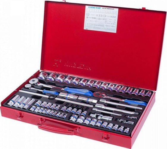 Набор головок 1/2" KING TONY 9564MR 1/4", 3/8", 1/2", 62 предмета