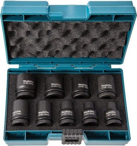 Набор головок 1/2" MAKITA 9 предметов 1/2" D-41517 CR-MO D-41517