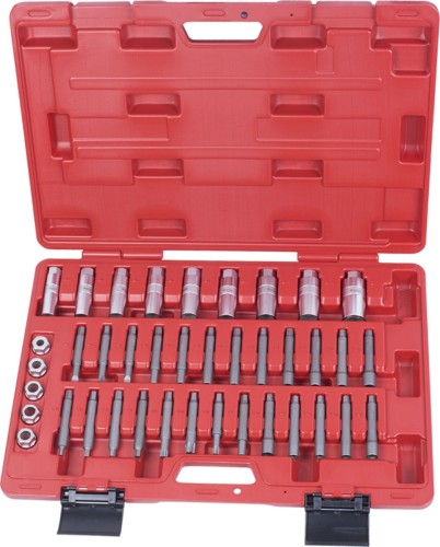 Набор головок 1/2" МАСТАК 100-10039C торцевых и насадок для обслуживания амортизаторов,