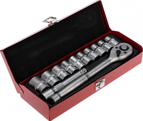 Набор головок 1/2" REXANT 12-8301 торцевых, с трещоточным ключом, 12 предметов