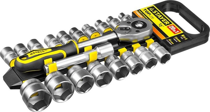 Набор головок 1/2" STAYER 27750-H20 20 предметов