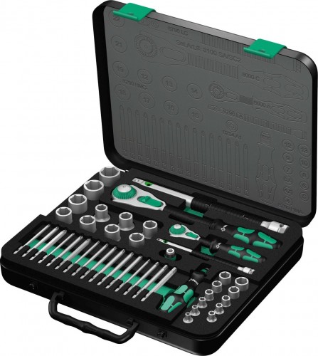 Набор головок 1/4", 1/2" WERA 8100 SA/SC 2 ZYKLOP 43 предмета WE-160785 WE-160785