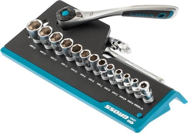 Набор головок 1/4" GROSS 36 предметов 14142 14142 - изображение 2